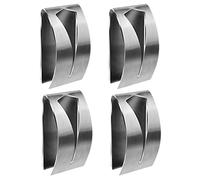 Lawnrden Ganci Appendiabiti | Gancio Porta Asciugamani Autoadesivo Porta Asciugamani in Acciaio Inossidabile Grabber Montaggio a Parete Ganci Senza Foratura per Bagno Cucina 4 PZ