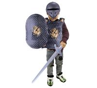 Lawnrden Kids Knight Armor Costume Set, Knight Costume Kids 4pcs/Set Dragon Pattern Medieval Armour Include casco, scudo, spada e, vestire costumi per il gioco di ruolo, cosplay, Halloween