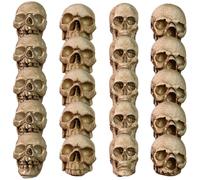 Lawnrden Mini teschi 20pcs Resina realistica Skeleton Head Halloween Miniatures Decor per bar Tavolo da casa Decorazioni di Halloween |.Mini scheletro