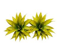Lawnrden Pianta di agave, Pianta di agave artificiale, 2 pezzi artificiali da esterno - Decorazione realistica di piante finte, bassa manutenzione, giallo, 21, 26'' A X 26, 77'' L