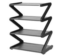 Lawnrden Pianto di scarpa da scarpe a 4 livelli a forma di zincole zincato forma di Z Organizzatore stabile resistente alla ruggine per ruggine resistente alla per il corridoio del dormitorio domest