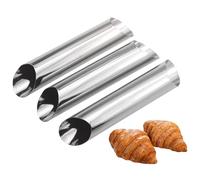 Lawnrden Stampo Per Croissant Stampi A Forma Tubolare Cono In Acciaio Inossidabile Tubi Da Cottura Per Cannoli 12, 5x2, 5 cm 12 PZ, Tubi