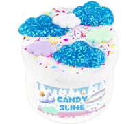 LAWOHO slikit incluye 200ml de limo blanco, 50ml de tubos brillantes azules limo transparente y 4 Slime Add-Ins, sliparty souvenirs para niños, niños Slime cumpleaños regalos de Pascua de Navidad