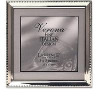 Lawrence 11655 - Cornice portafoto in argento lucido, 12,7 x 12,7 cm