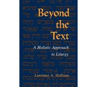 Lawrence A. Hoffman Beyond the Text (Tascabile)