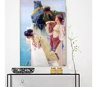 Lawrence Alma-Tadema Quadri Stampa su tela-Lawrence Alma-Tadema Riproduzione Quadri Famosi-Lawrence Alma-Tadema Poster e stampe-Opere d'arte famose/(A Coign of Vantage)30x42cm(12x17in)senza cornice