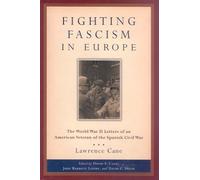 Lawrence Cane Fighting Fascism in Europe (Copertina rigida)