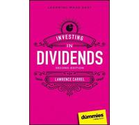 Lawrence Carrel Investing In Dividends For Dummies (Tascabile)