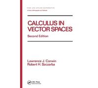 Lawrence Corwin Robert S Calculus in Vector Spaces, Revised E (Copertina rigida)