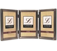 Lawrence Frames 10,2 x 15,2 cm metallo peltro incernierato tripla cornice foto (11546T)