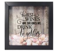 Lawrence Frames 164010 Nero 10x10 Shadow Box Porta tappi di sughero per vino