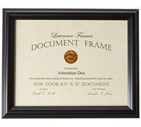 Lawrence Frames 185081 Black documento Cornice, 8.5 da 27,9 cm