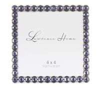 Lawrence Frames 4x4 Cornice in metallo argentato scintillante - Blu notte