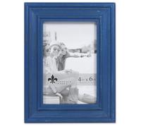 Lawrence Frames 4x6 Durham Weathered Navy Blue Wood Picture Frame