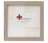 Lawrence Frames 5x5 gray Wood gallery collection Picture Frame