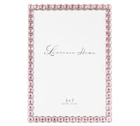 Lawrence Frames 5x7 argento metallo scintillante cornice - rosa morbido
