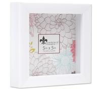 Lawrence Frames 785255 Cornice Shadow Box 5x5 Bianco
