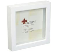 Lawrence Frames 795255 Wood Treasure Shadow Box Cornice, 12,7 x 12,7 cm, Bianco