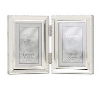 Lawrence Frames Bead Border Design 2,5x3,5 Doppio Argento