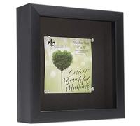 Lawrence Frames Boxes Cornice Shadow Box, polistirolo, Nero, 20,3 x 20,3 cm