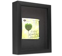Lawrence Frames Boxes Cornice Shadow Box, polistirolo, Nero, 8x10