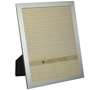 Lawrence Frames Brushed Silver Metal Cornice, Alluminio, Silver, 8 by 10