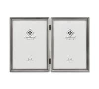 Lawrence Frames Cornice con modello con bordo perlinato, 12,7 x 17,8 cm, doppia, peltro