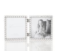 Lawrence Frames Cornice doppia, in metallo argentato, 4 x 4 cm, trasparente brillantezza