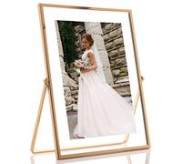 Lawrence Frames Cornice galleggiante in metallo dorato 5x7