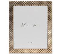 Lawrence Frames - Cornice in metallo lucido con motivo a diamante, 8x10, oro