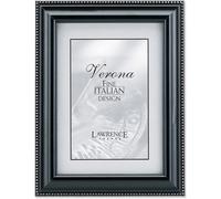 Lawrence Frames Cornice per foto 5x7 con finitura nera - Design con perline argentate