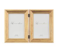 Lawrence Frames - Cornice per Foto Doppia con Battente in Oro Brunito, 10 x 15 cm, 10 x 15 cm