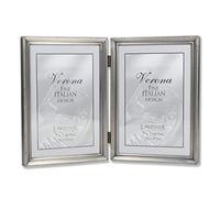 Lawrence Frames - Cornice per foto in peltro antico, 15 x 18 cm, motivo bordi con perline