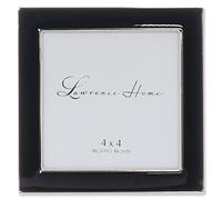 Lawrence Frames Cornice portafoto in metallo argento 4x4 e smalto nero