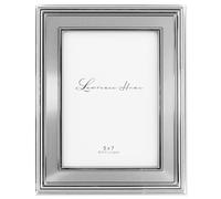 Lawrence Frames - Cornice portafoto in metallo placcato argento, 15,2 x 17,8 cm, pannello interno in argento spazzolato