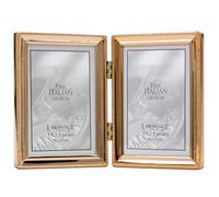Lawrence Frames Klassischer Perlen-Bilderrahmen, 3,5 x 5, doppelt, Gold, 2 St ck