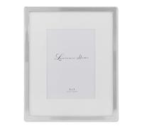 Lawrence Frames Metal Picture Frame with Delicate Outer Border of Beads, 8 da 25,4 cm, Argento