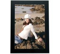 Lawrence Frames Nero Metallo Cornice, Alluminio, Black, 4 by 6