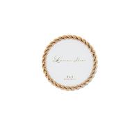 Lawrence Frames Rope Design Cornice in metallo 4x4 rotonda oro