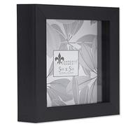 Lawrence Frames Shadow Box - Cornice in polistirolo, 12 x 12 cm, colore: Nero