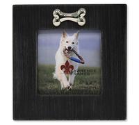 Lawrence Frames Wash Dog Frame with Bone Ornament, 4 da 10,2 cm, Nero