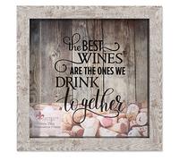 Lawrence Frames Weathered Birch Shadow box Wine Cork Holder, marrone, 10 x 10