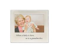 Lawrence Frames When a Baby is born so is a Grandmother Silver Plated 6x4 Cornice portafoto