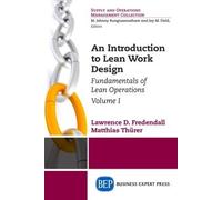 Lawrence Fredendall An Introduction to Lean Work Design (Tascabile)