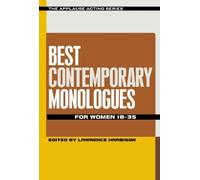 Lawrence Harbison Best Contemporary Monologues for Women 18-35 (Tascabile)