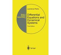 Lawrence Perko Differential Equations and Dynamical Systems (Copertina rigida)