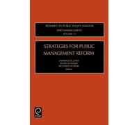 Lawrence R. Jones Strategies for Public Management Reform (Copertina rigida)