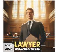 Lawyer 2025: Navigate Over a Year of Avocado-themed Legal Expertise, Ideal for Efficient Scheduling in a Spacious Format
