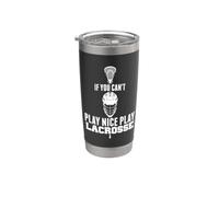 LAX Game Can't Play Nice Play Lacrosse Apparel GOAT Lacrosse Bicchiere termico in acciaio inox doppia parete