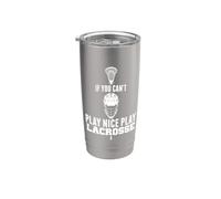 LAX Game Can't Play Nice Play Lacrosse Apparel GOAT Lacrosse Bicchiere termico in acciaio inox doppia parete